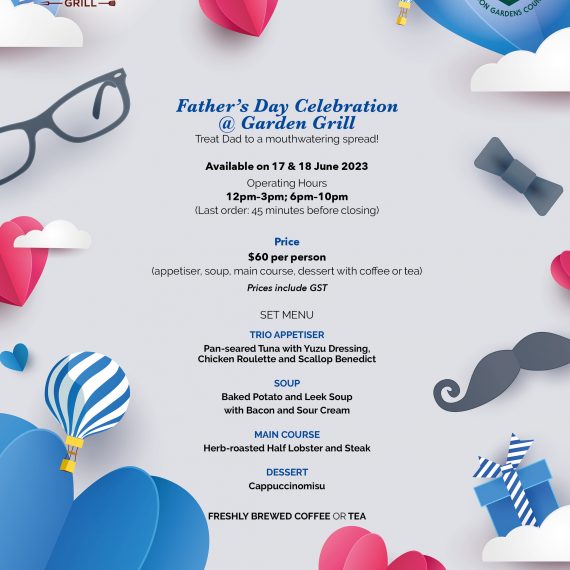Father’s Day Set Menu Poster Garden Grill