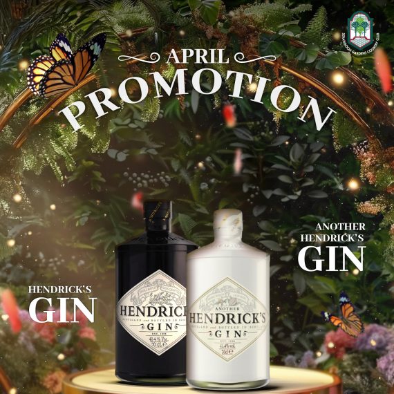 April Promotion – Hendrick’s Gin & Another Hendrick’s Gin