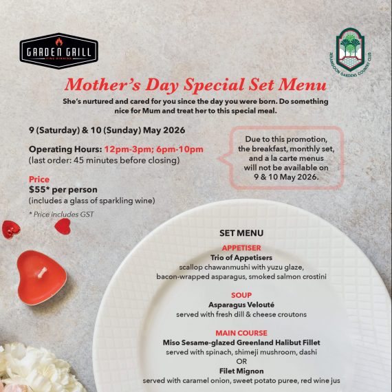 GG Mother’s Day Special Set Menu – 9&10 May 2026