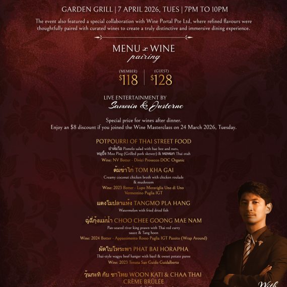 Thai x Italian Wine Pairing Dinner – 7 April 2026