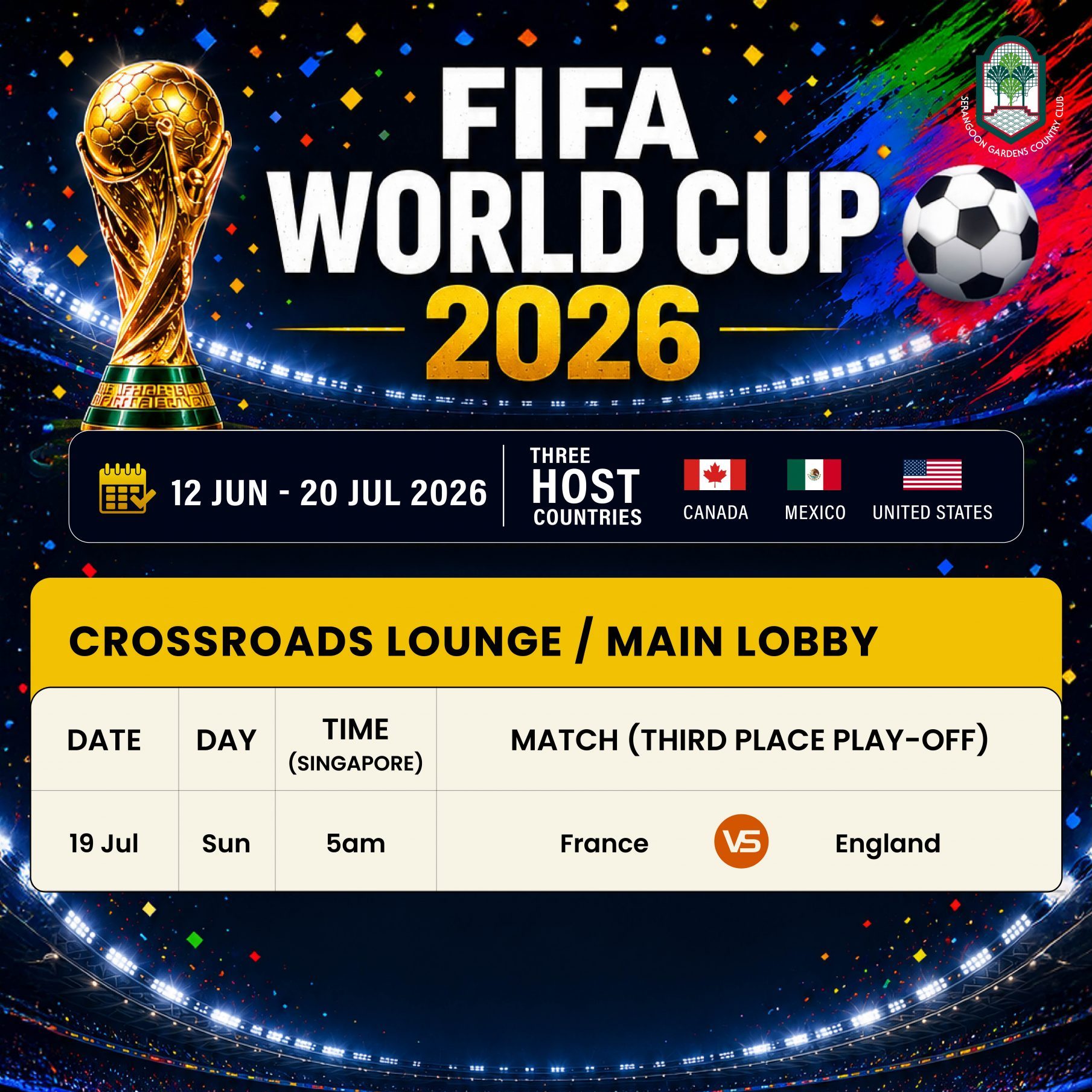 FIFA World Cup Schedule 2026 – 19 July 2026