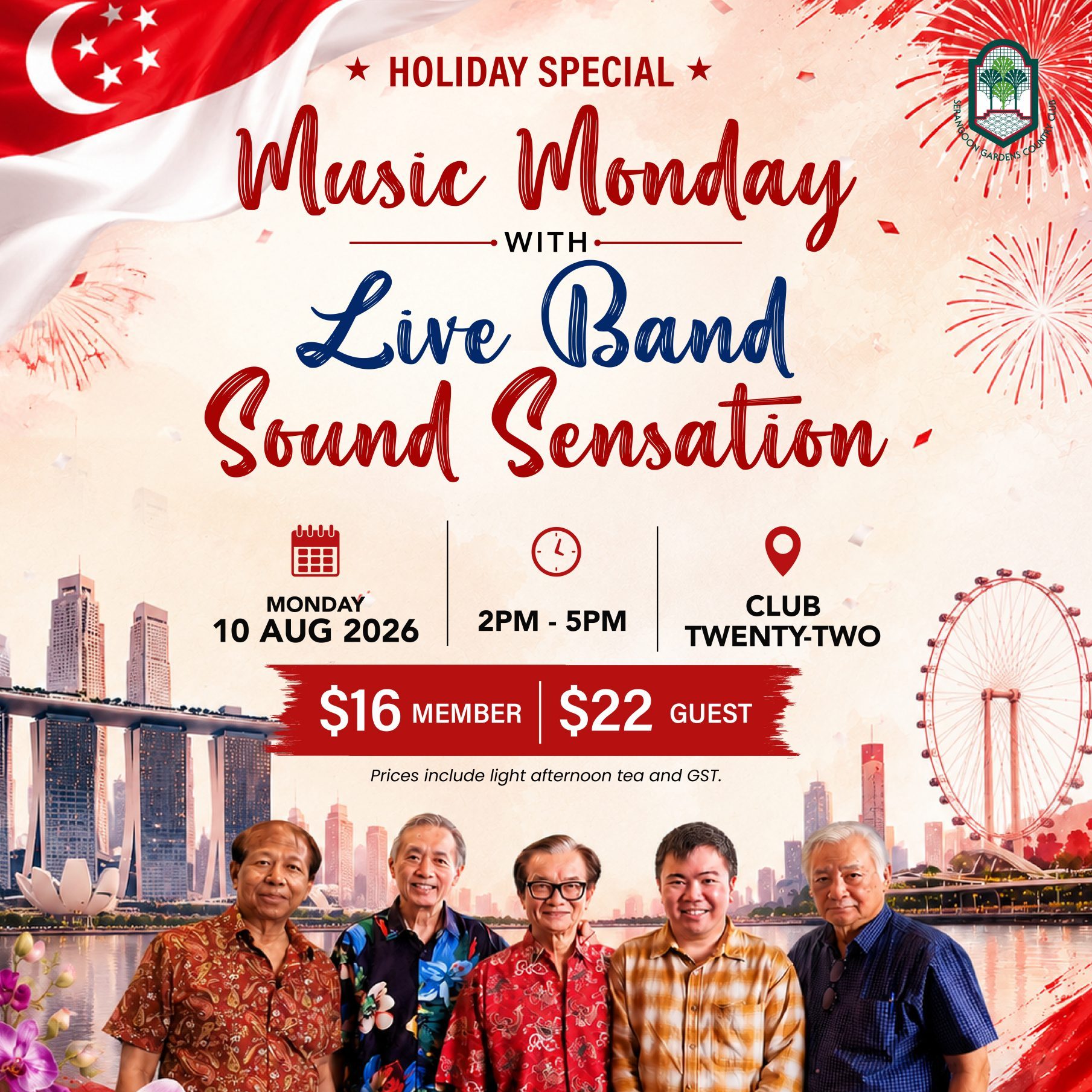 Holiday Special – Music Monday with Live Band – 10 August 2026