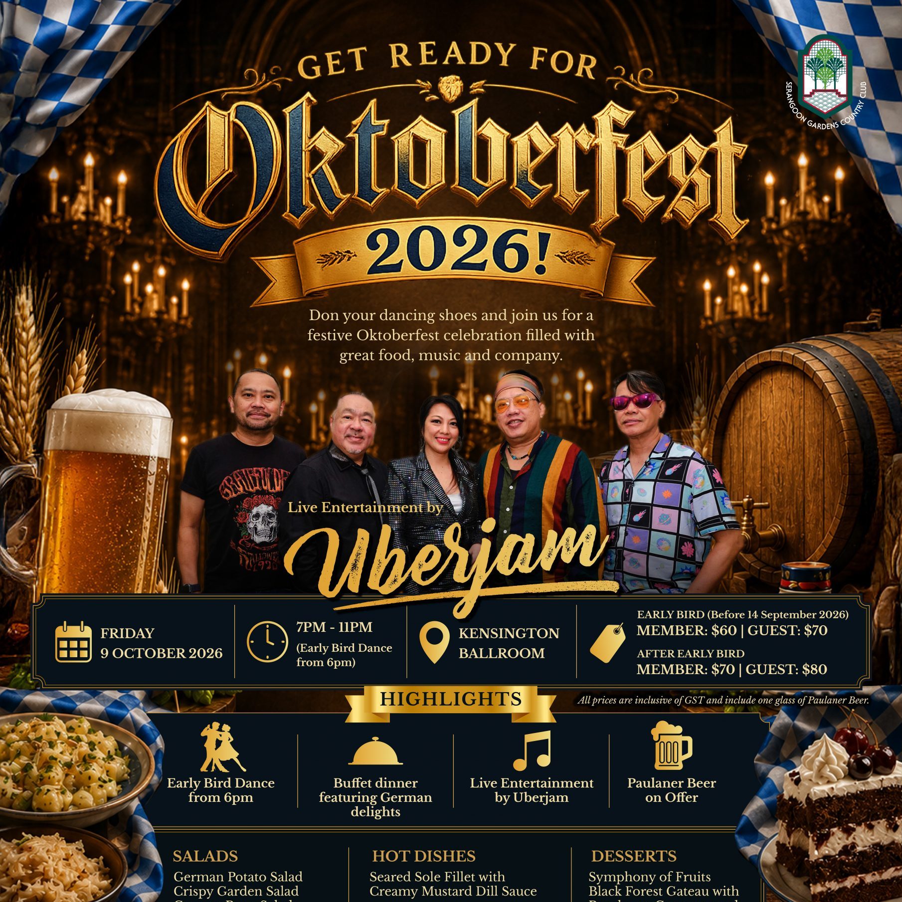 Oktoberfest Dinner – 9 October 2026