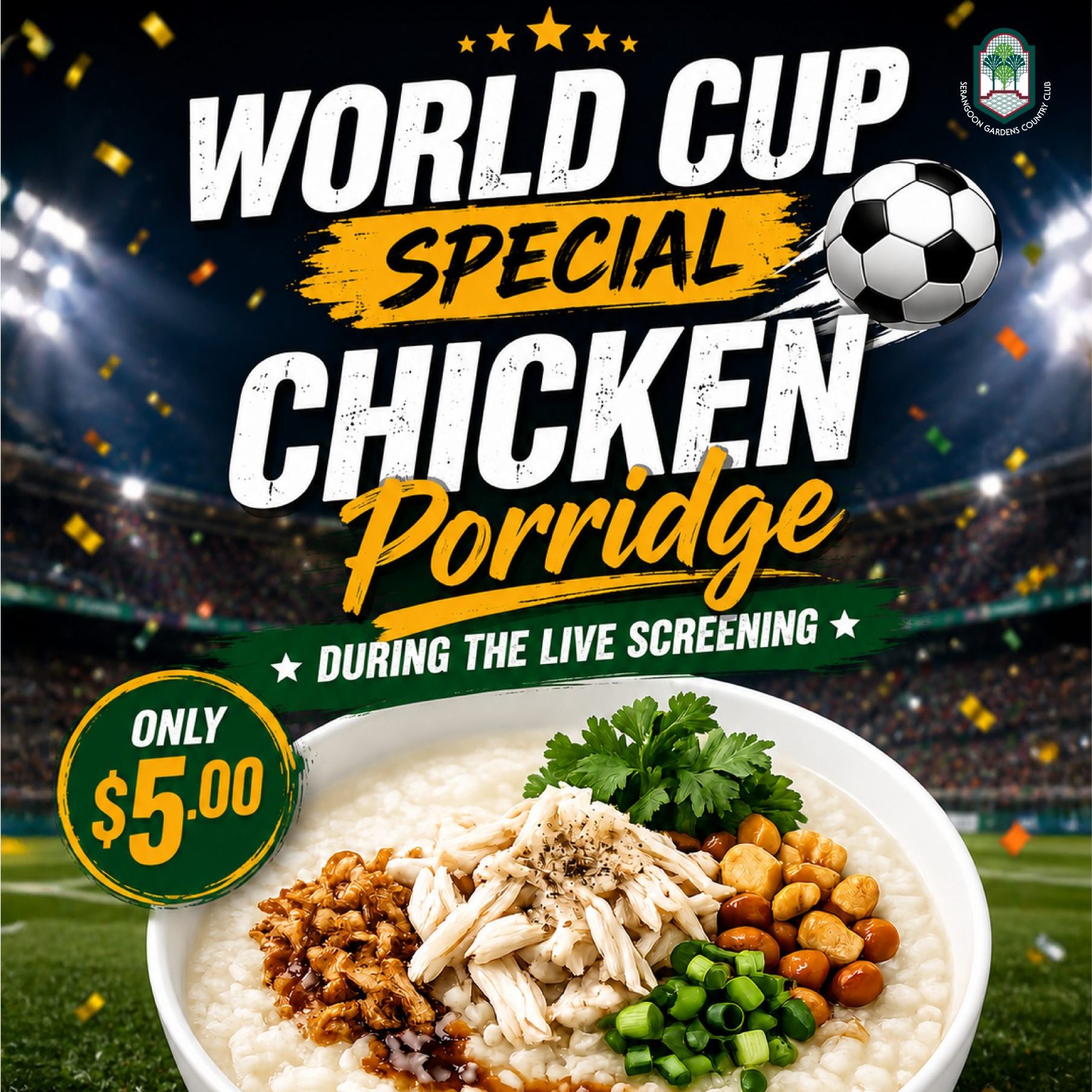 World Cup Special Chicken Porridge