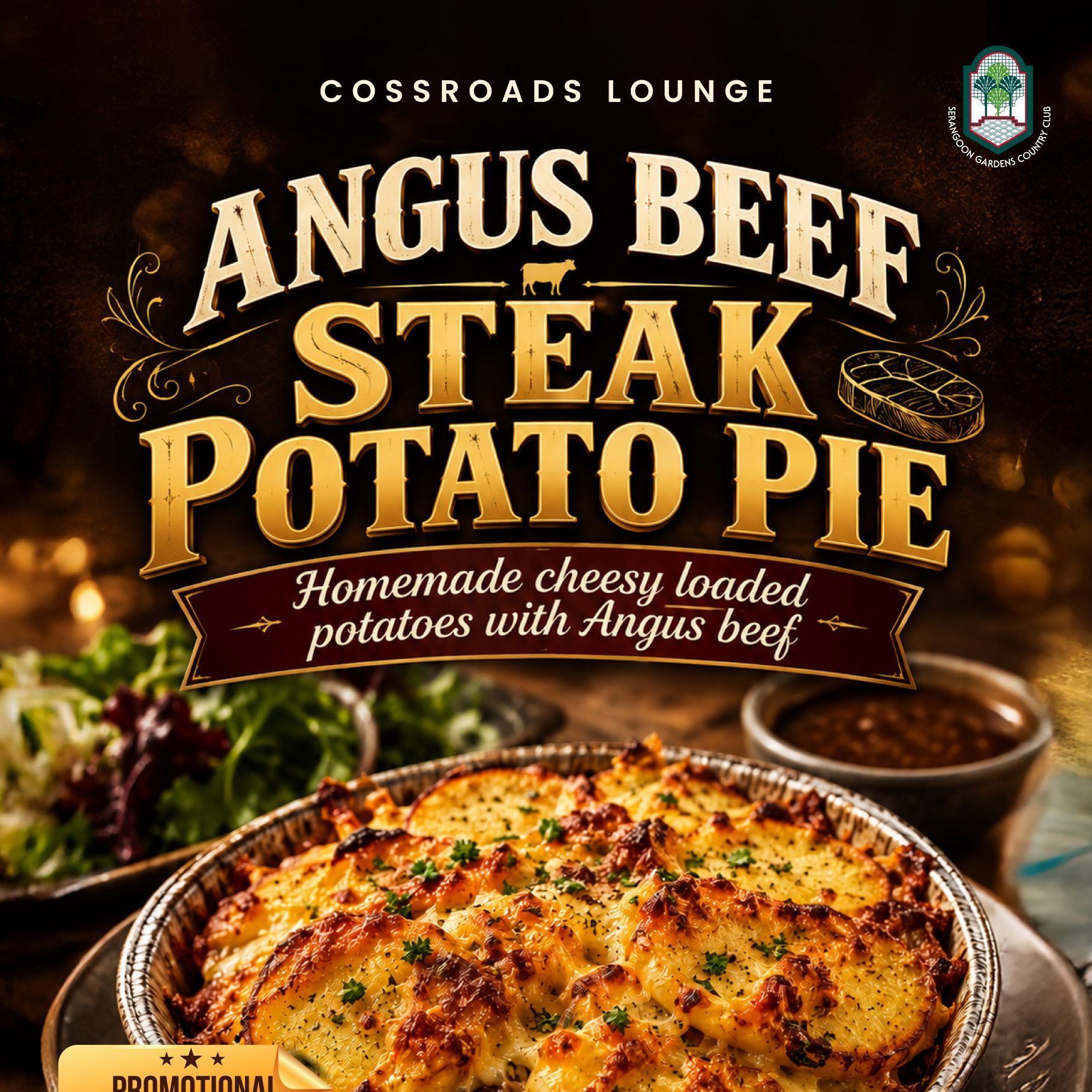 Angus Beef Steak Potato Pie