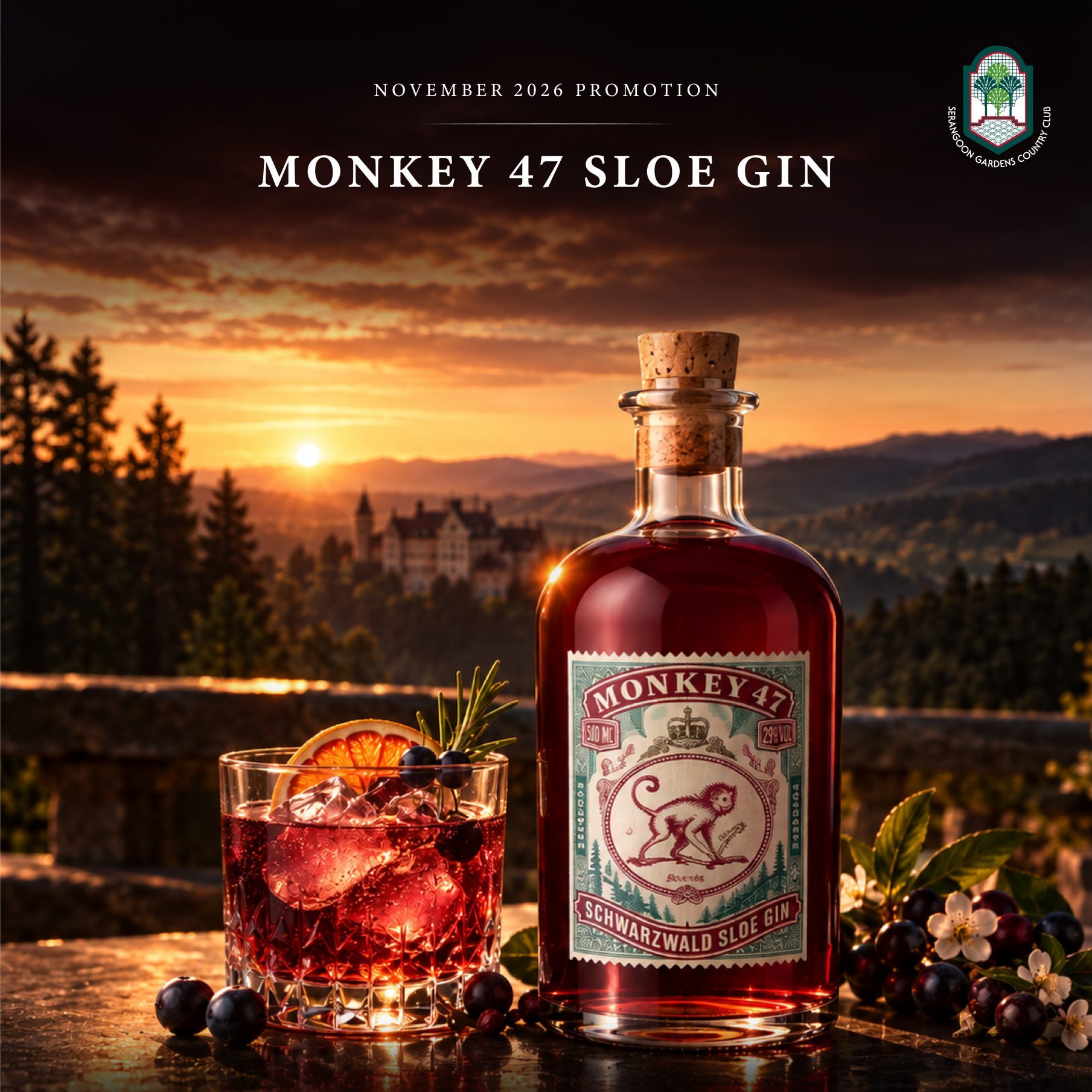 November Promotion – Monkey 47 Sloe Gin